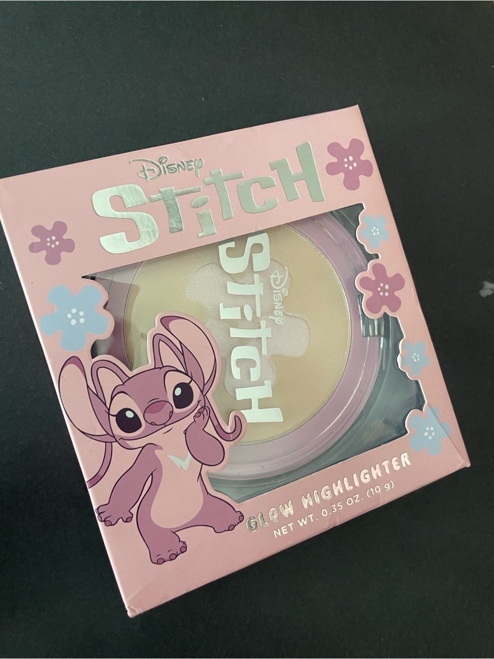 Disney Stitch Glow Highlighter - Pink and Lavender Packaging